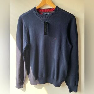 Tommy Hilfiger navy knit crewneck sweater NWT